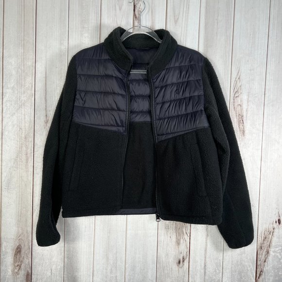 Zyia Active Black Fleece Targhee Jacket Size Large - Picture 3 of 9